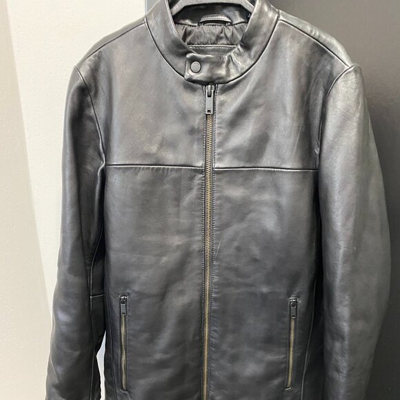 DNKY Genuine Leather Men's Jacket Size S - Picture 2 of 8